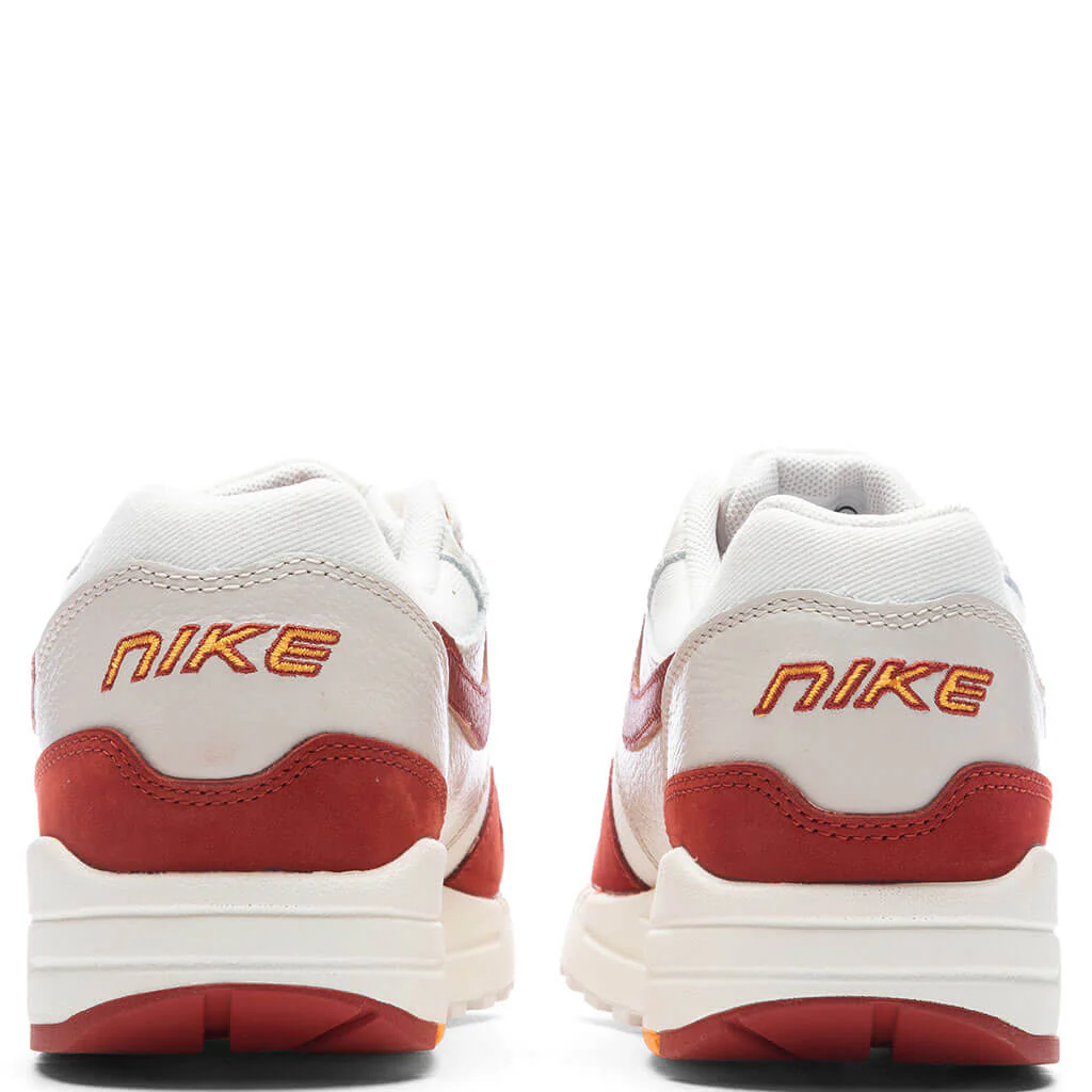Women's Nike Air Max 1 LX - Sail/Rugged Orange/Light Orewood Brown - Image 4