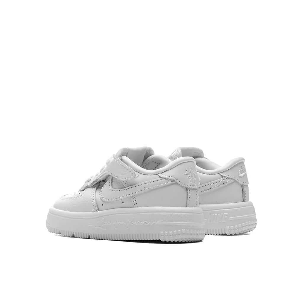 Nike x NOCTA Certified Lover Boy Air Force 1 Low EasyOn (TD) - White/White/White - Image 3