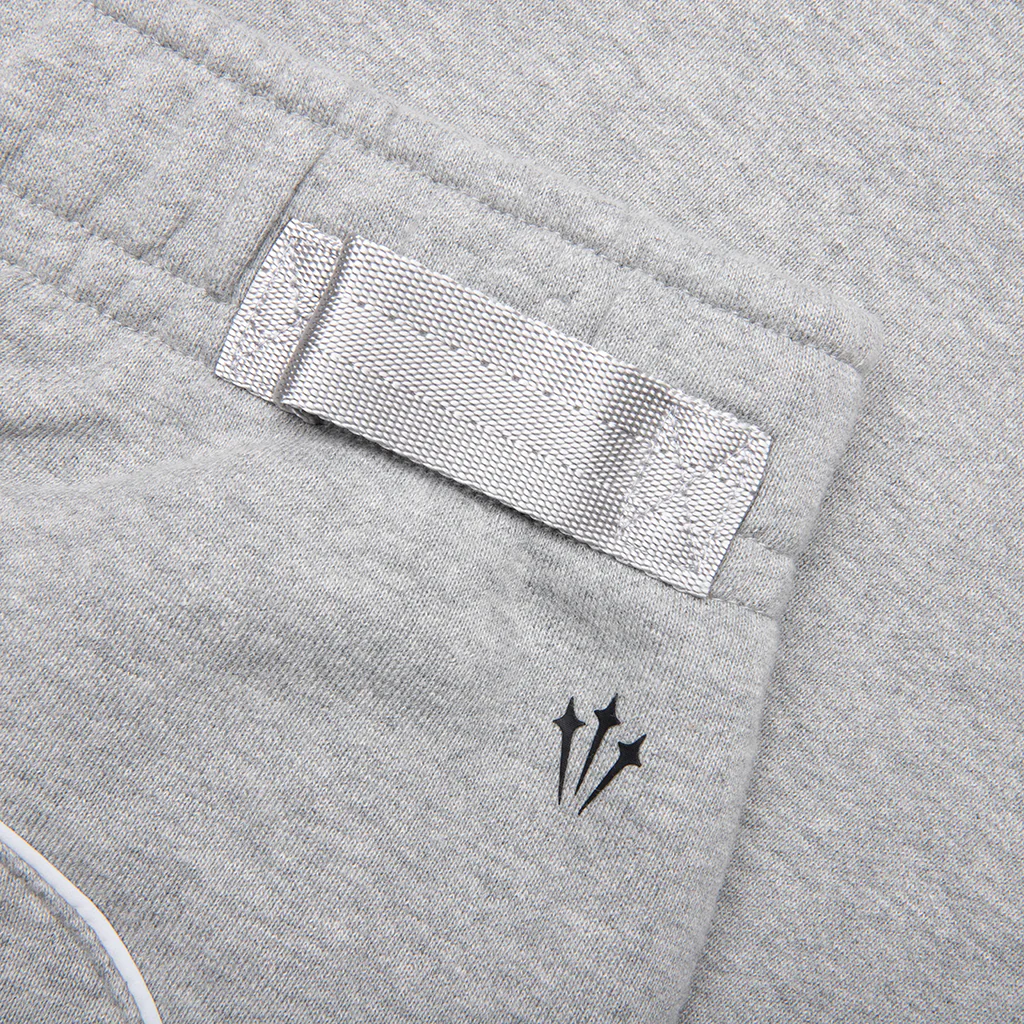 Nike x NOCTA Fleece CS Pants - Heather Grey/Matte Silver/Black - Image 4