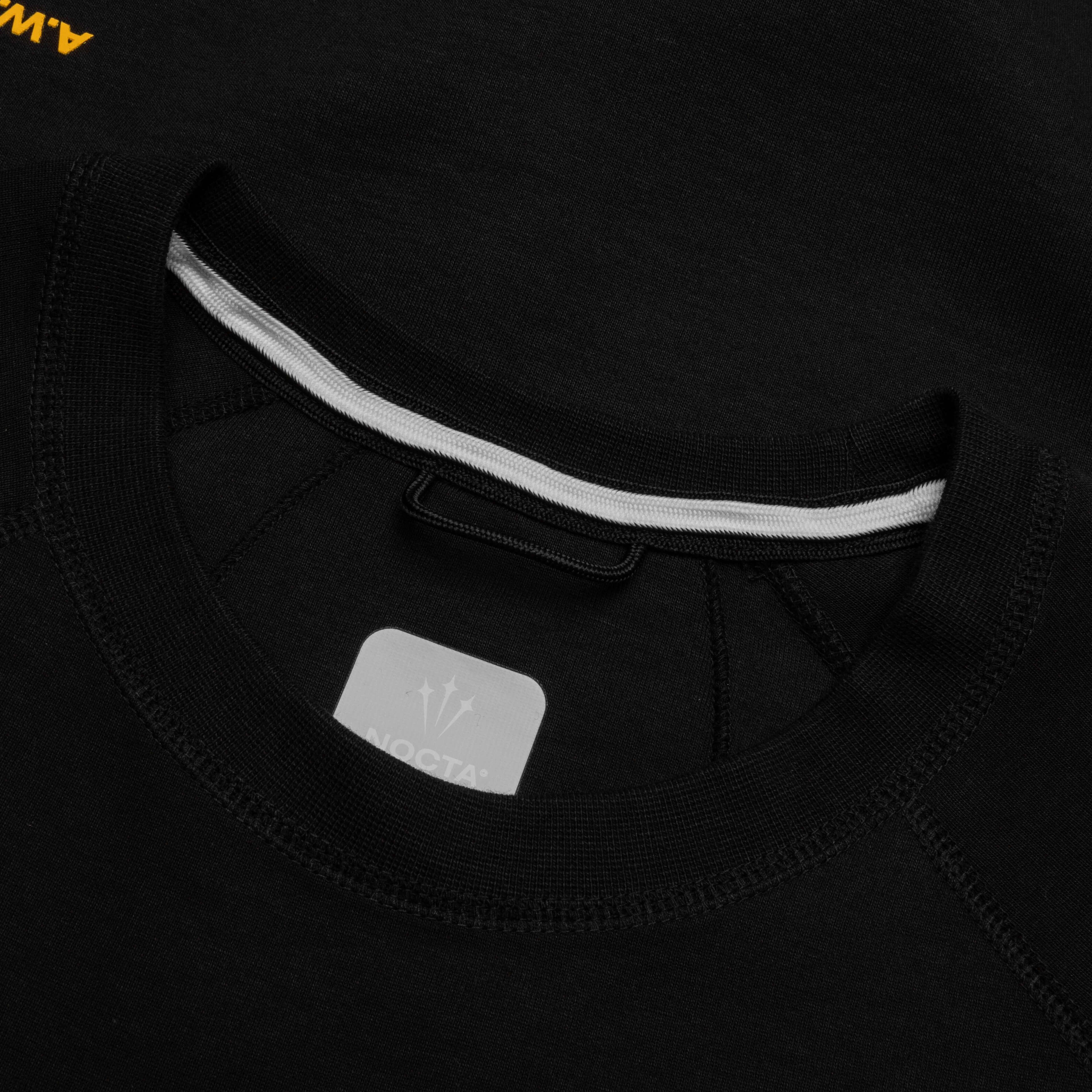 Nike x NOCTA Tech Fleece Crew - Black/University Gold - Image 3