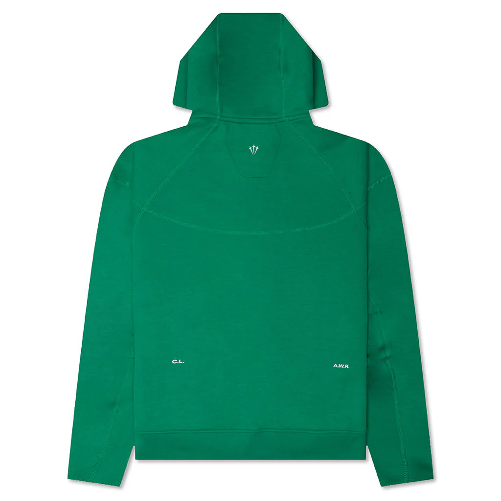 Nike x NOCTA Tech Fleece Hoodie - Stadium Green/Sail - Image 2