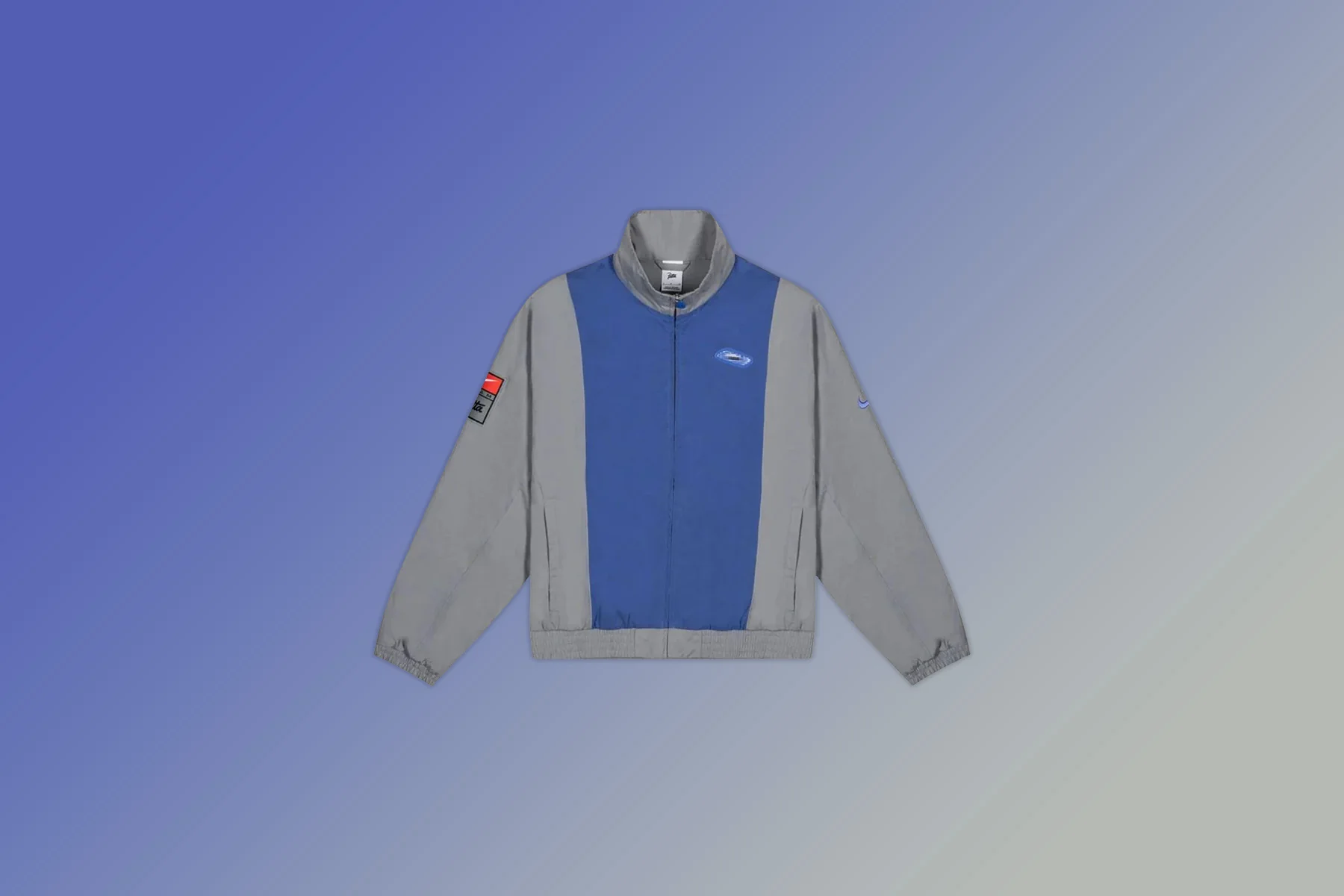 Nike x Patta Track Jacket - Particle Grey/Sapphire - Image 7