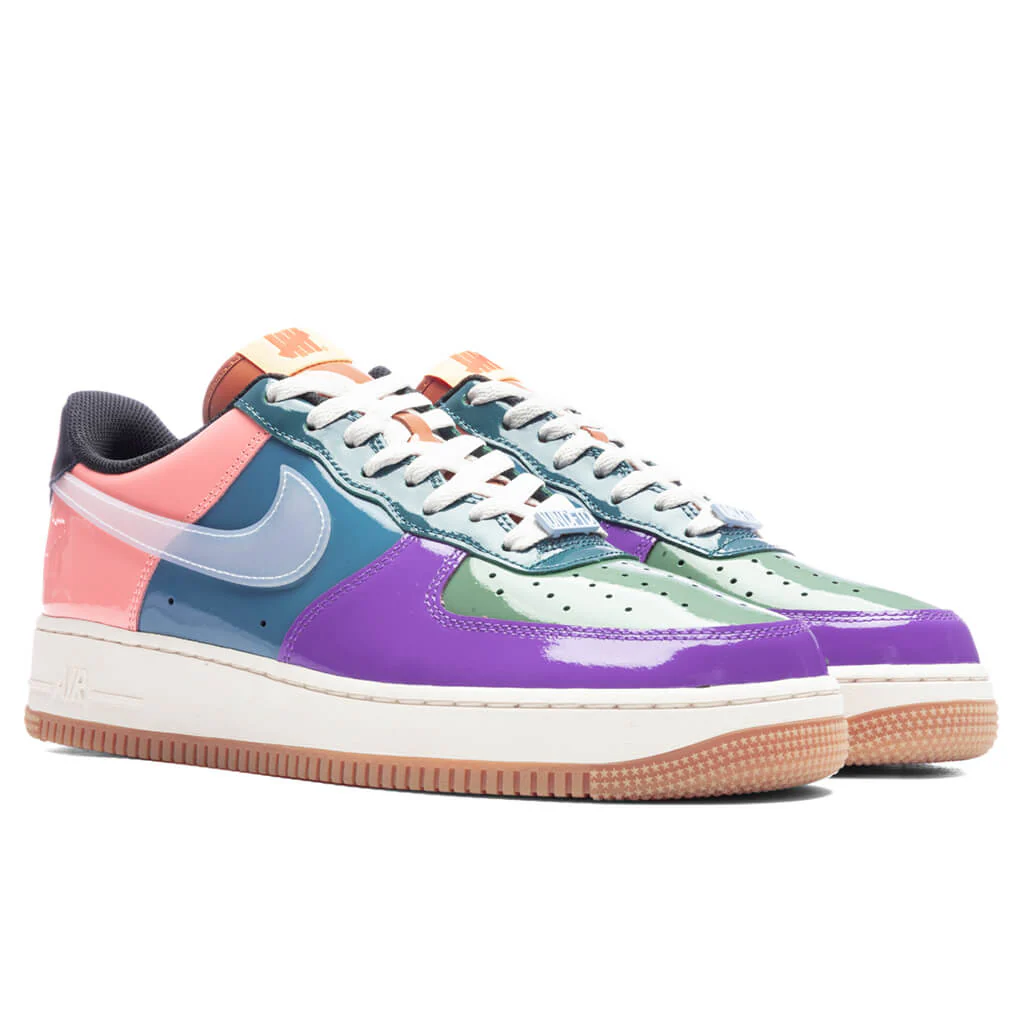 Nike x Undefeated Air Force 1 Low SP - Wild Berry/Celestine Blue/Multi - Image 2