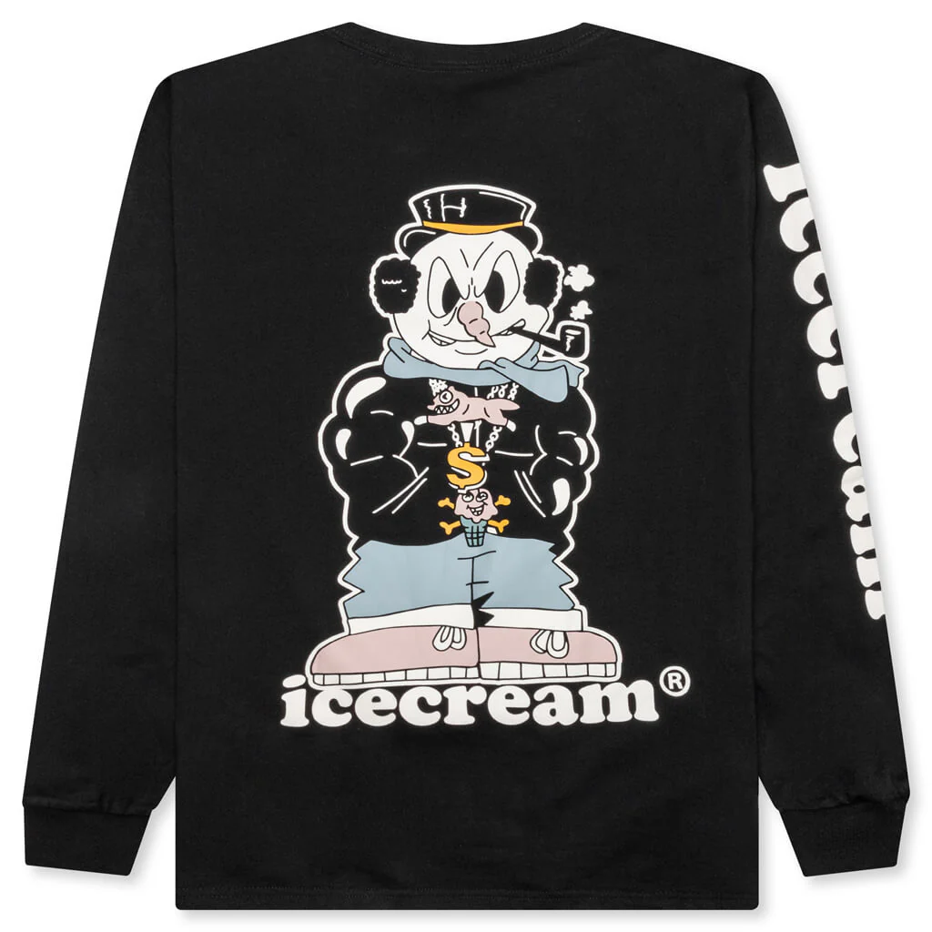No Flakes L/S Knit - Black - Image 2