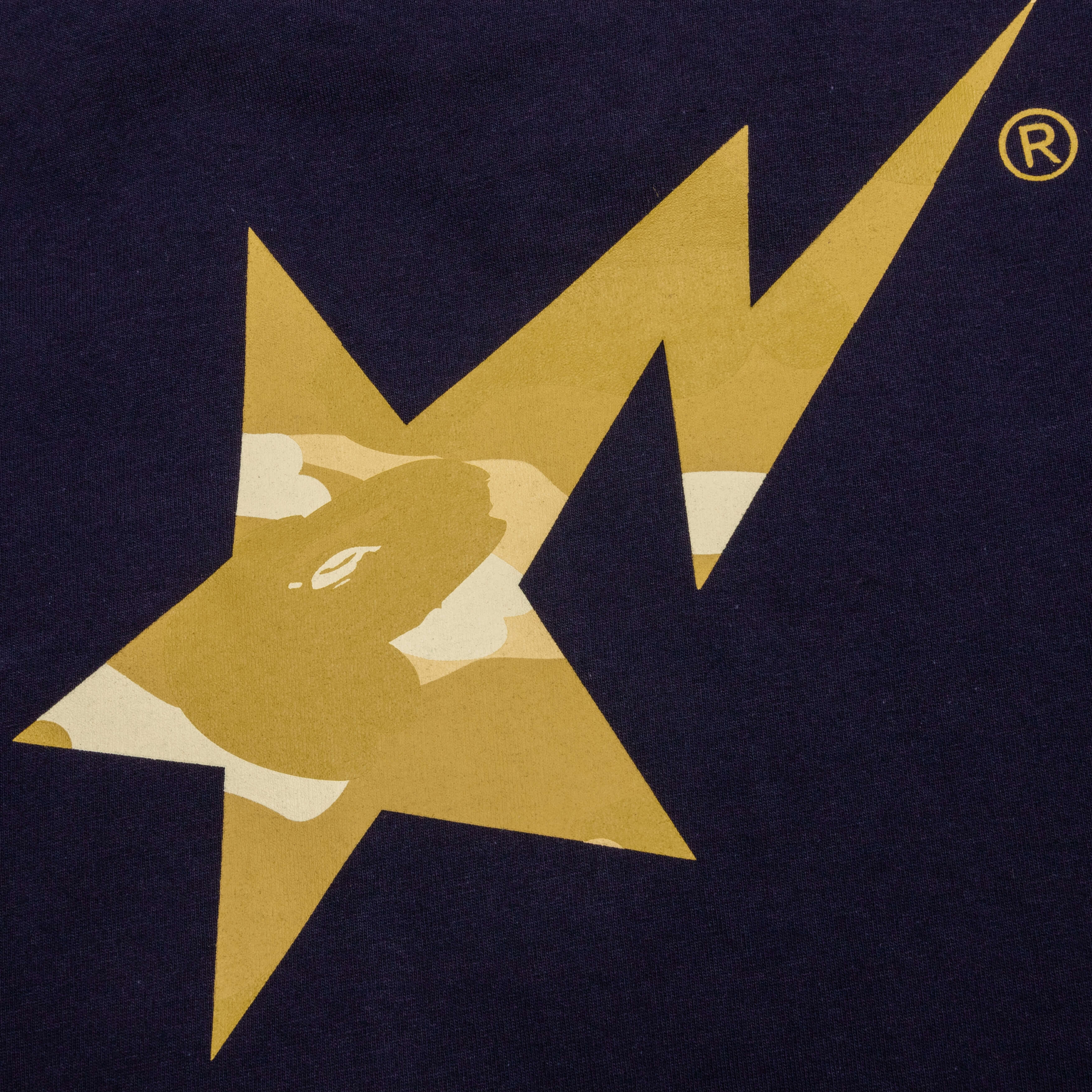 Color Camo Bape Sta Logo Tee - Navy - Image 4