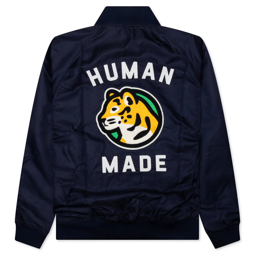 Nylon Stadium Jacket - Navy - Image 2