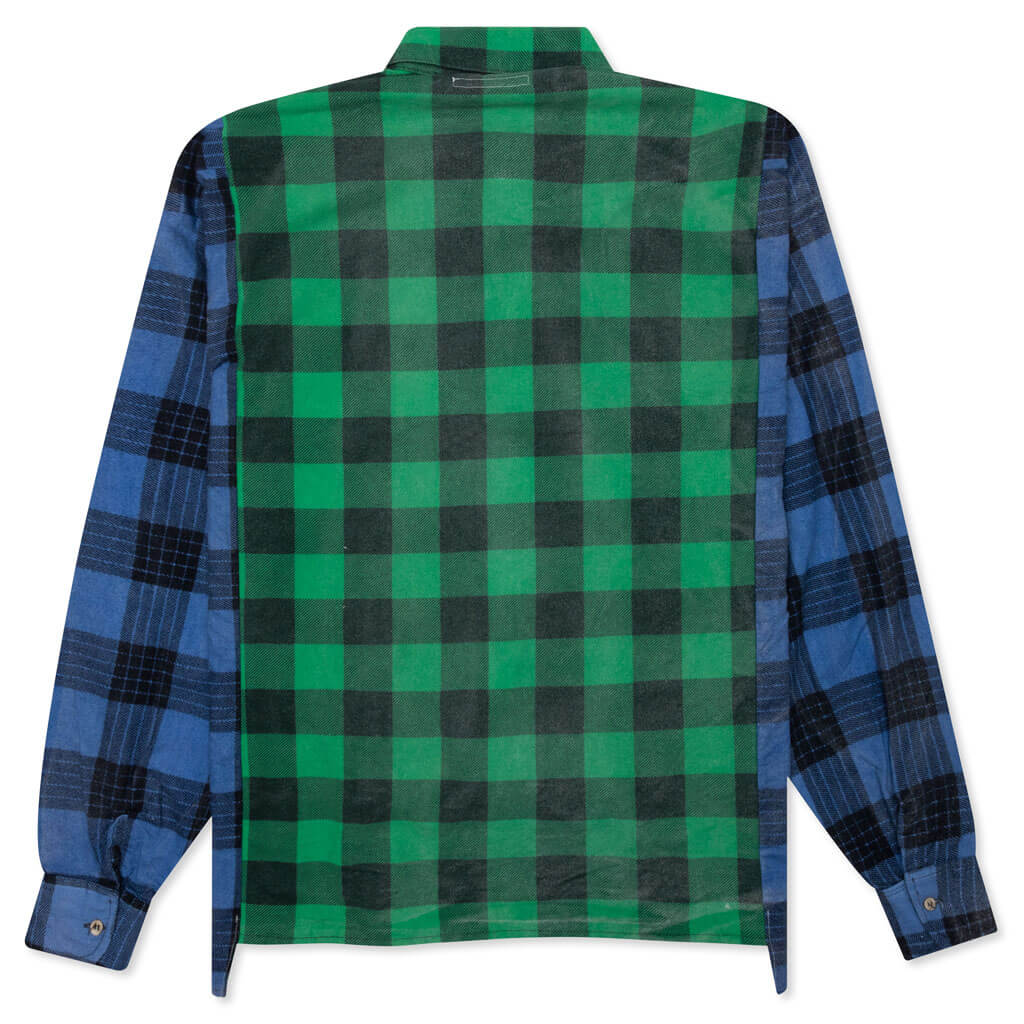 Flannel Shirt Ribbon Wide Reflection Shirt - Assorted - Image 2