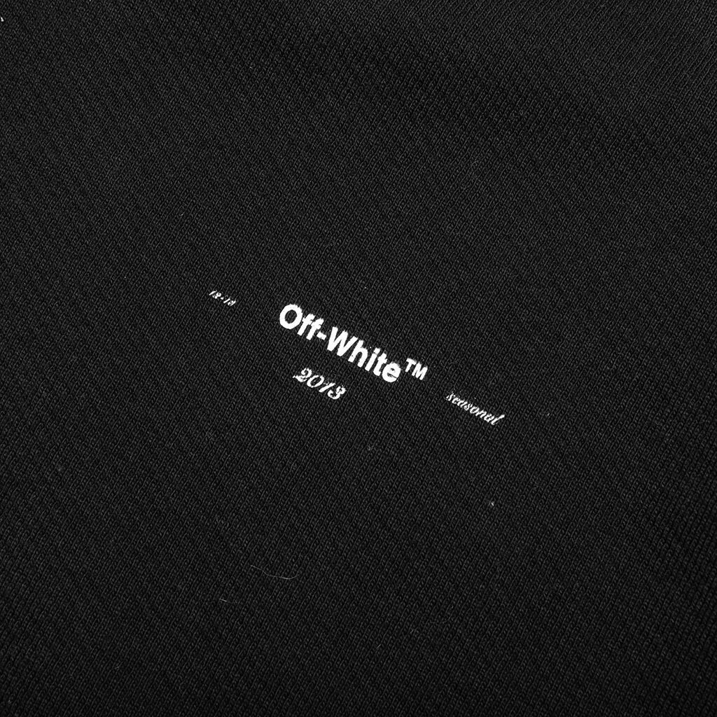 Logo Slim Hoodie - Black/White - Image 3