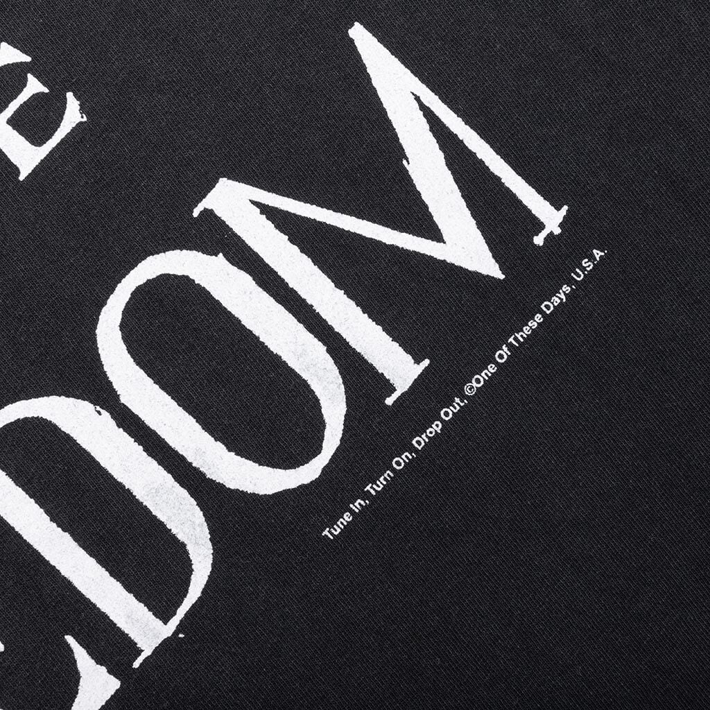 More Peace, More Freedom Tee - Washed Black - Image 4