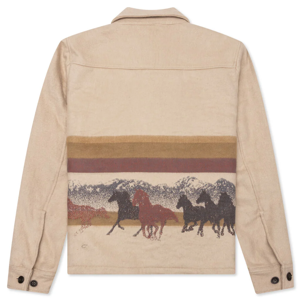 One Of These Days x Woolrich Overshirt with Zip - Canvas - Image 2