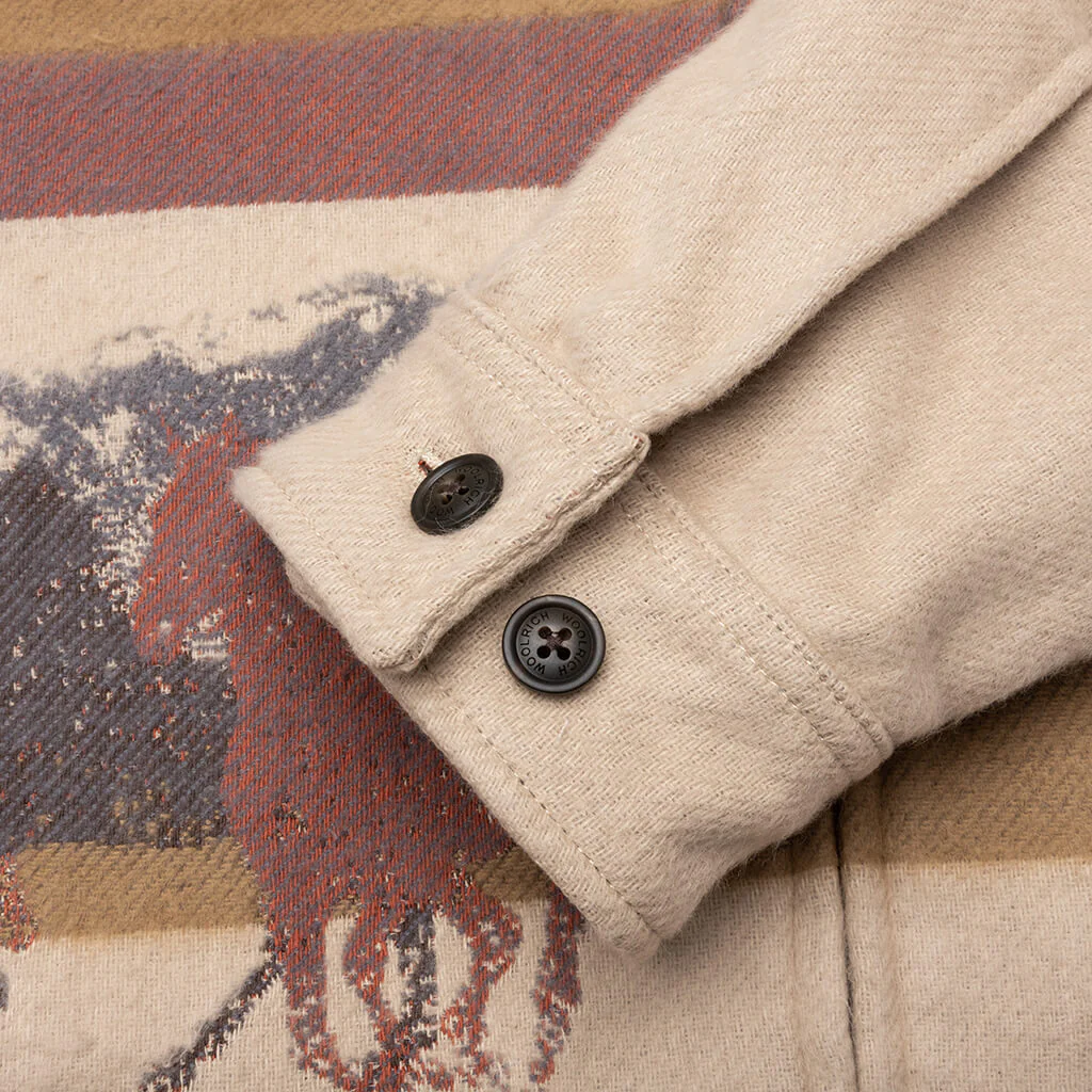 One Of These Days x Woolrich Overshirt with Zip - Canvas - Image 5