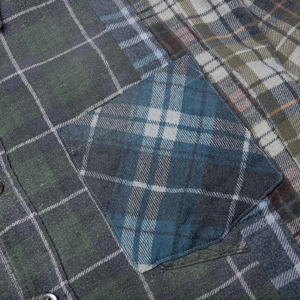 Flannel Shirt 7 Cuts Reflection Shirt - Assorted - Image 3