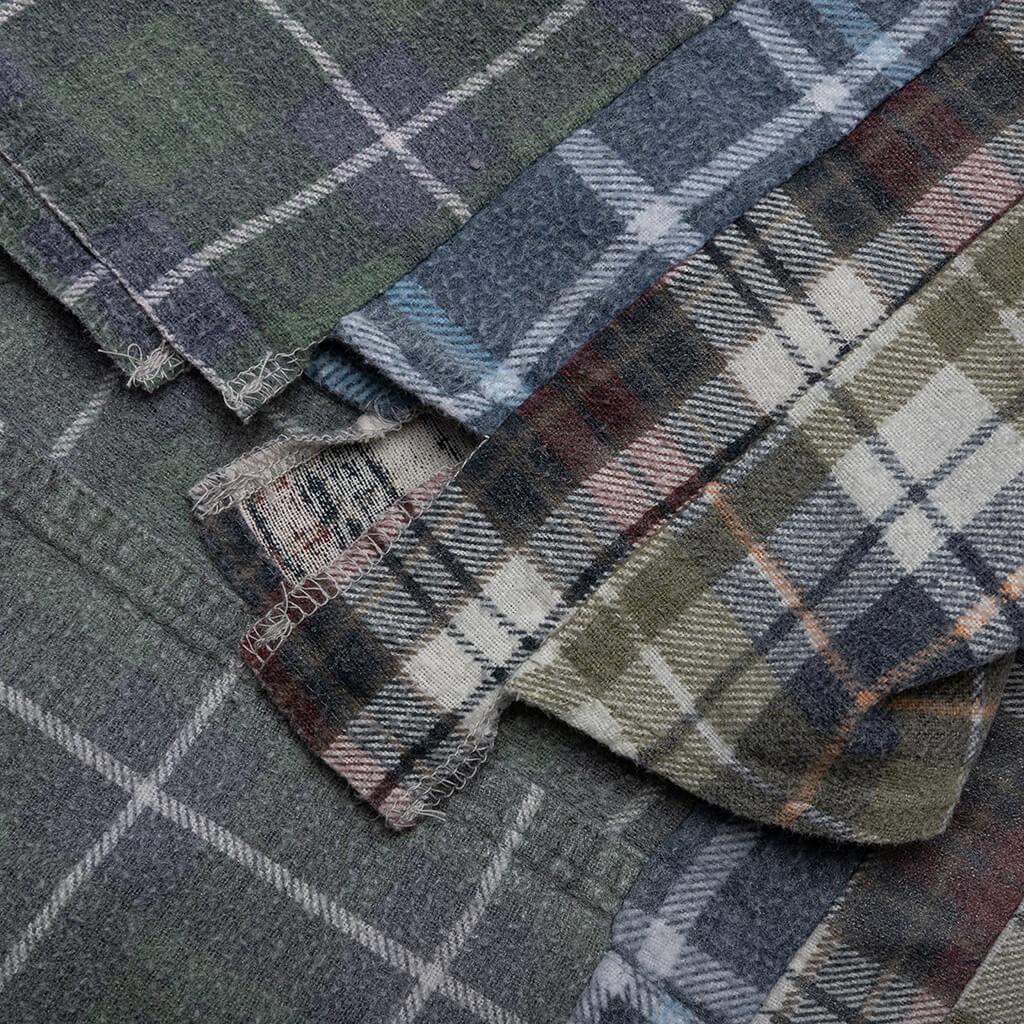 Flannel Shirt 7 Cuts Reflection Shirt - Assorted - Image 5