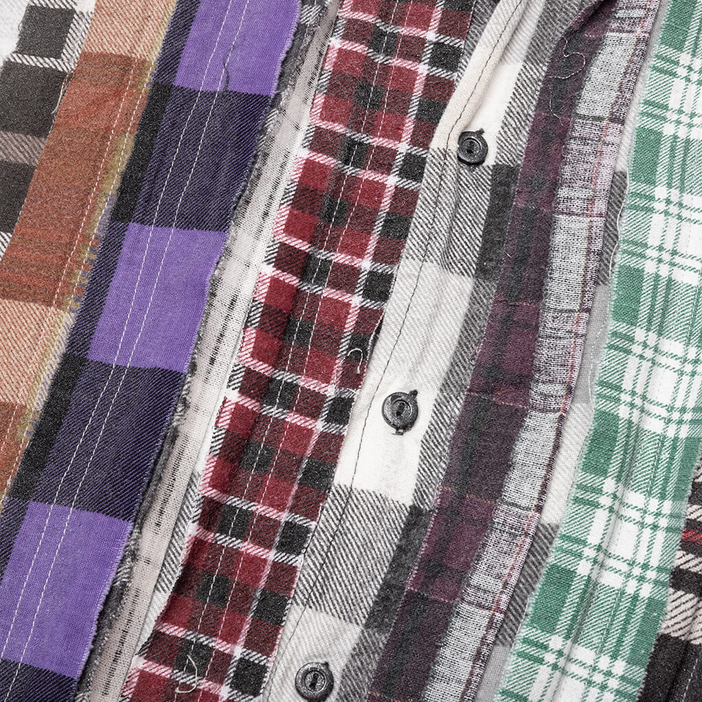 Flannel Shirt Ribbon Wide Reflection Shirt - Assorted - Image 4