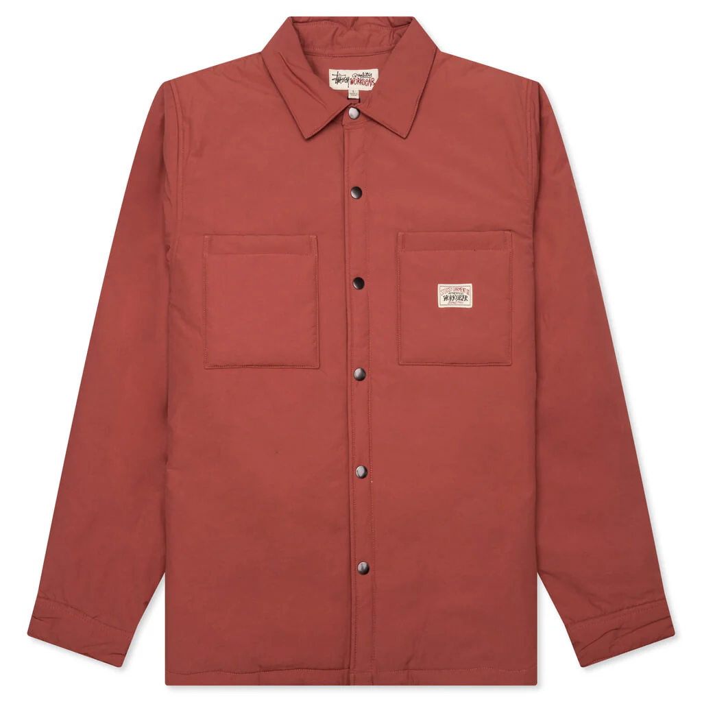 Padded Tech Over Shirt - Brick