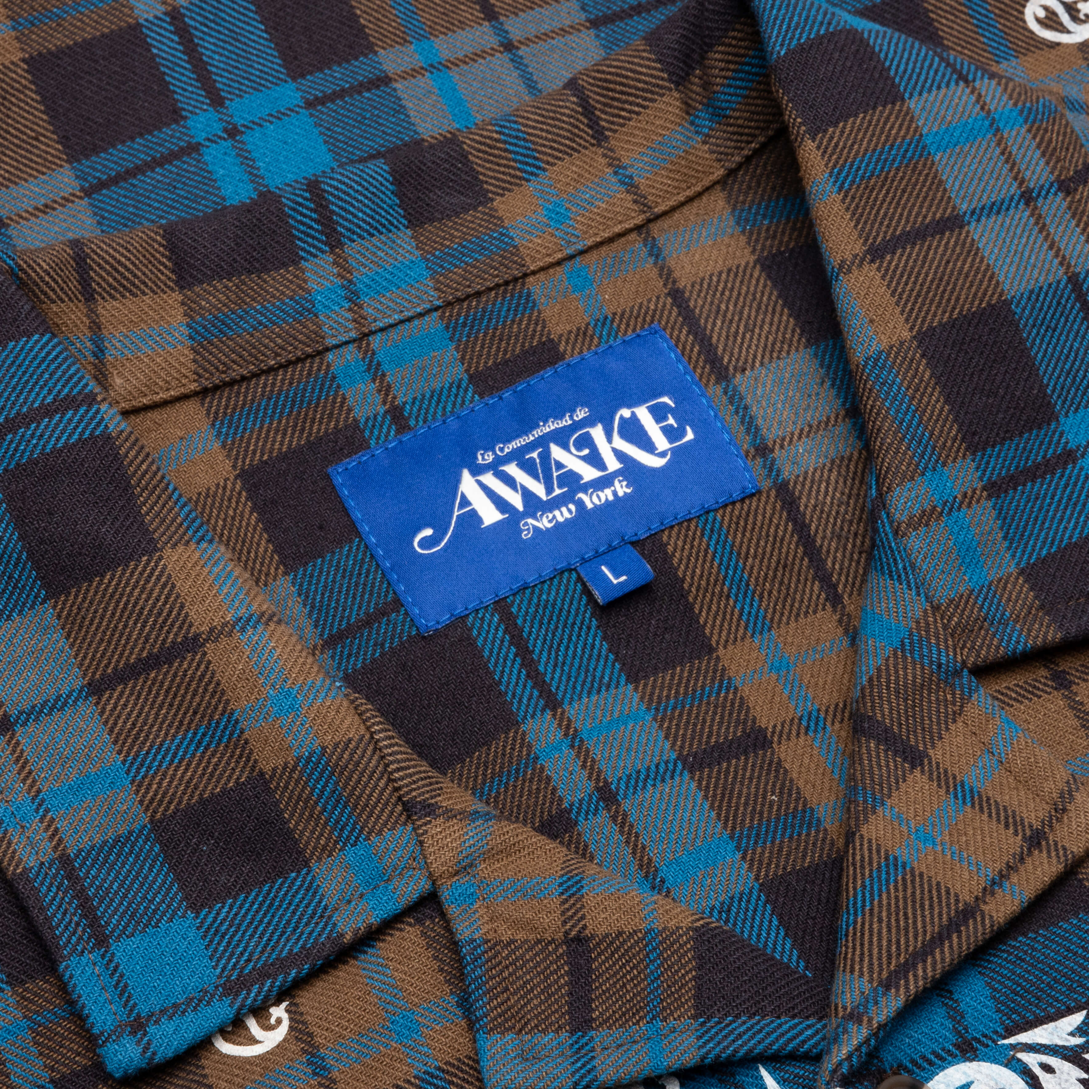 Paisley Printed Flannel Shirt - Brown Multi - Image 3