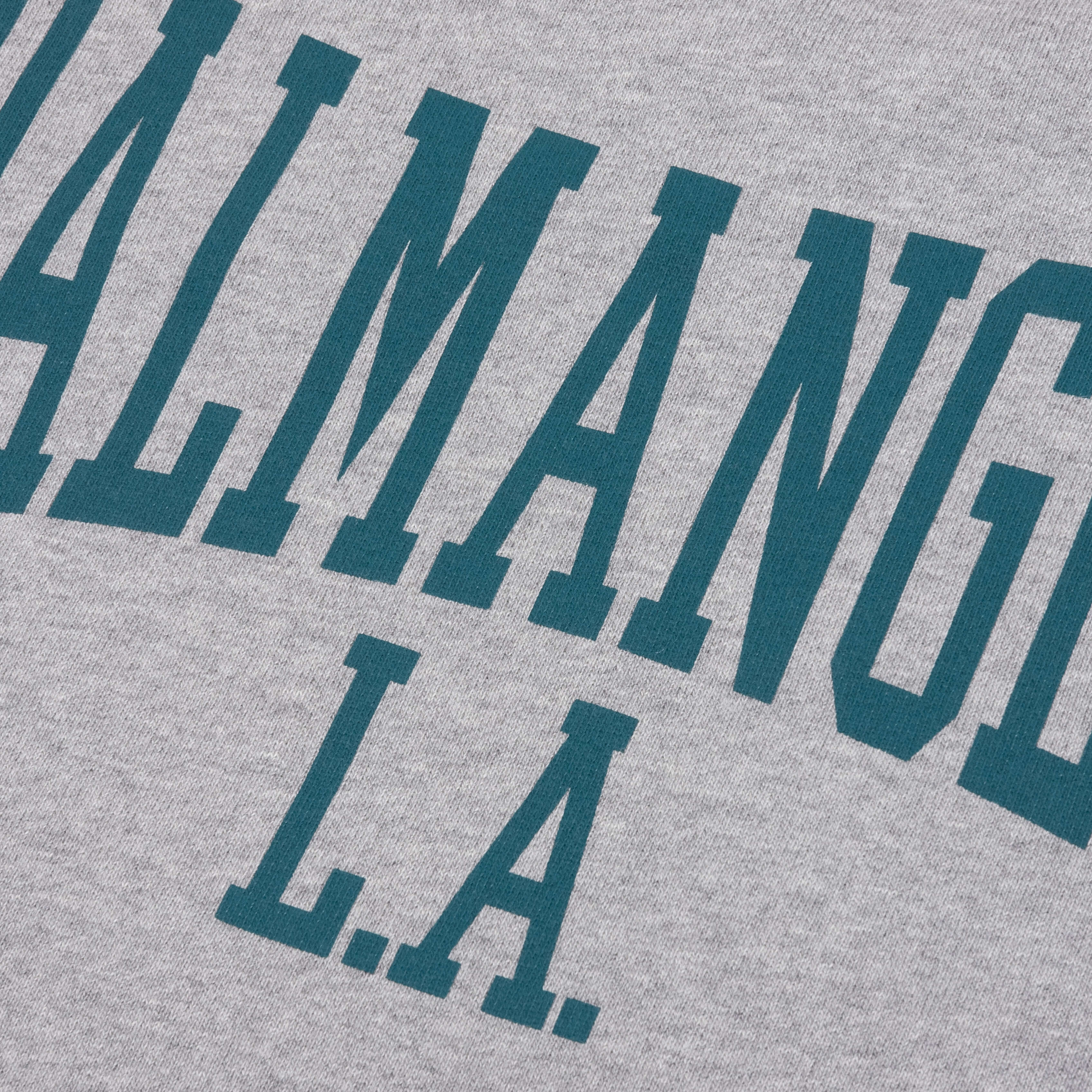 Back College Crew - Melange Grey/Petrol - Image 4