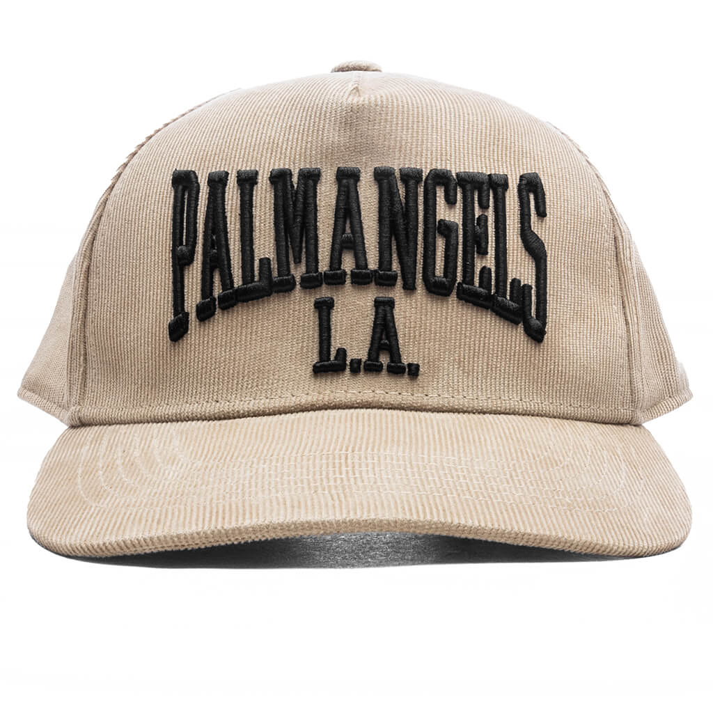 College Corduroy Cap - Light Beige/Black
