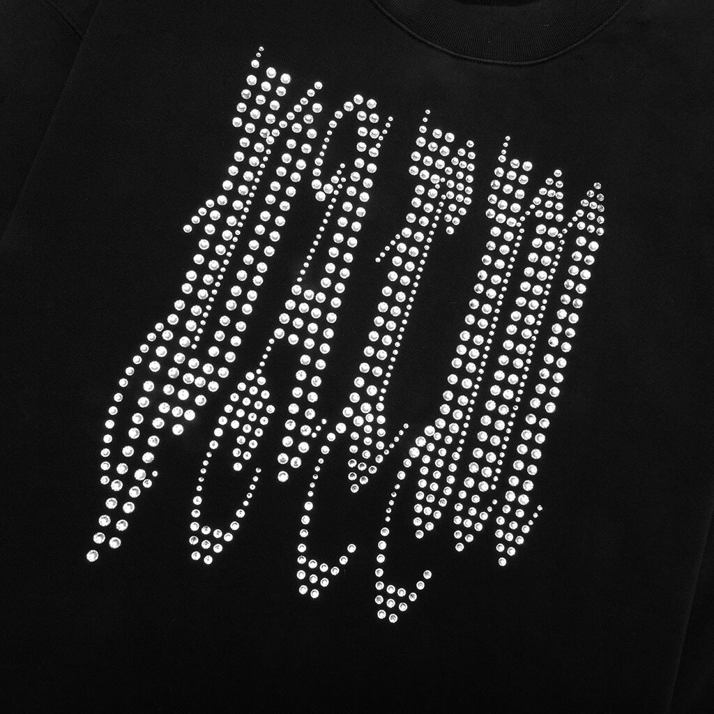 New Gothic Studded Crew - Black/Silver - Image 3
