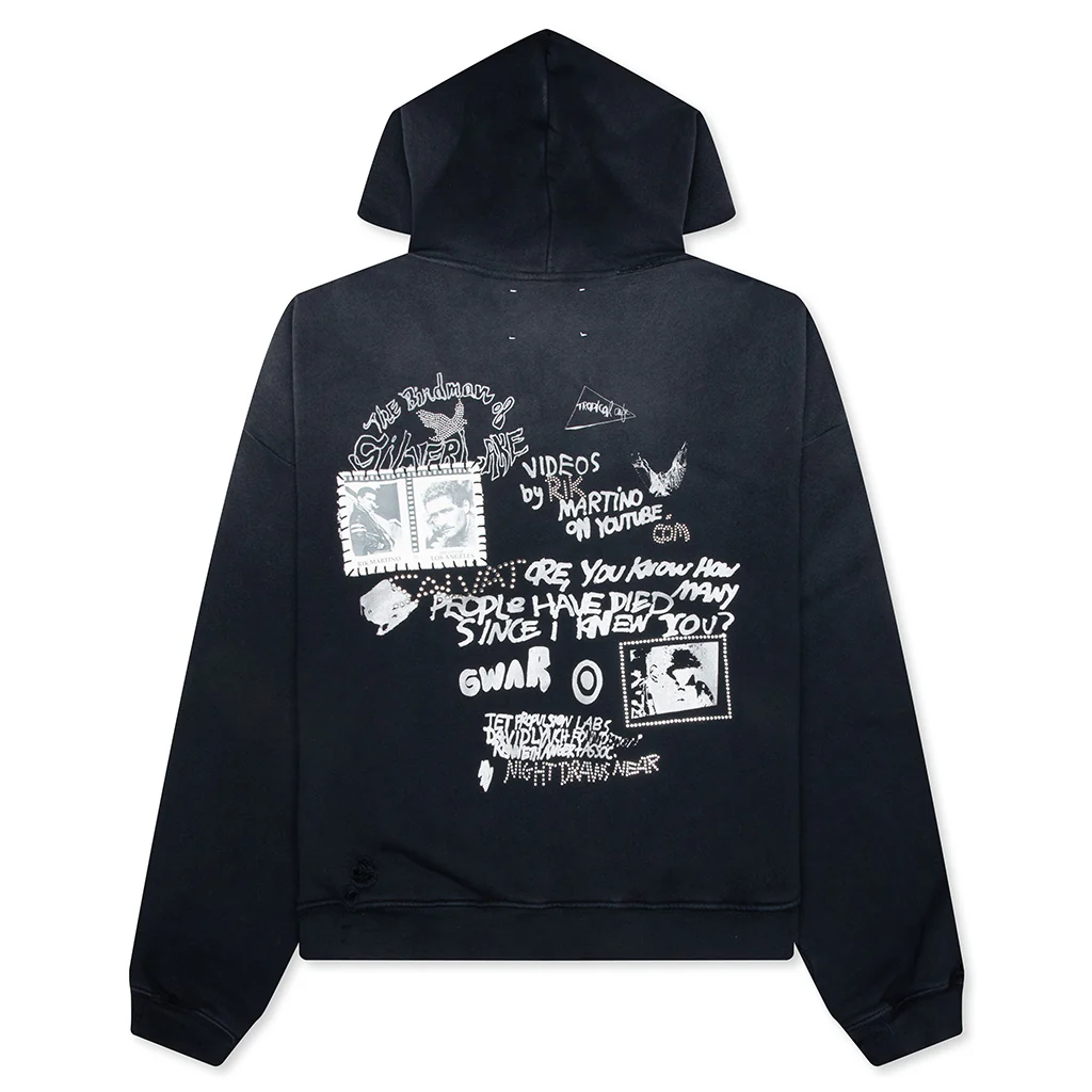 Birdman Of Silver Lake Hooded Sweatshirt - Black - Image 2