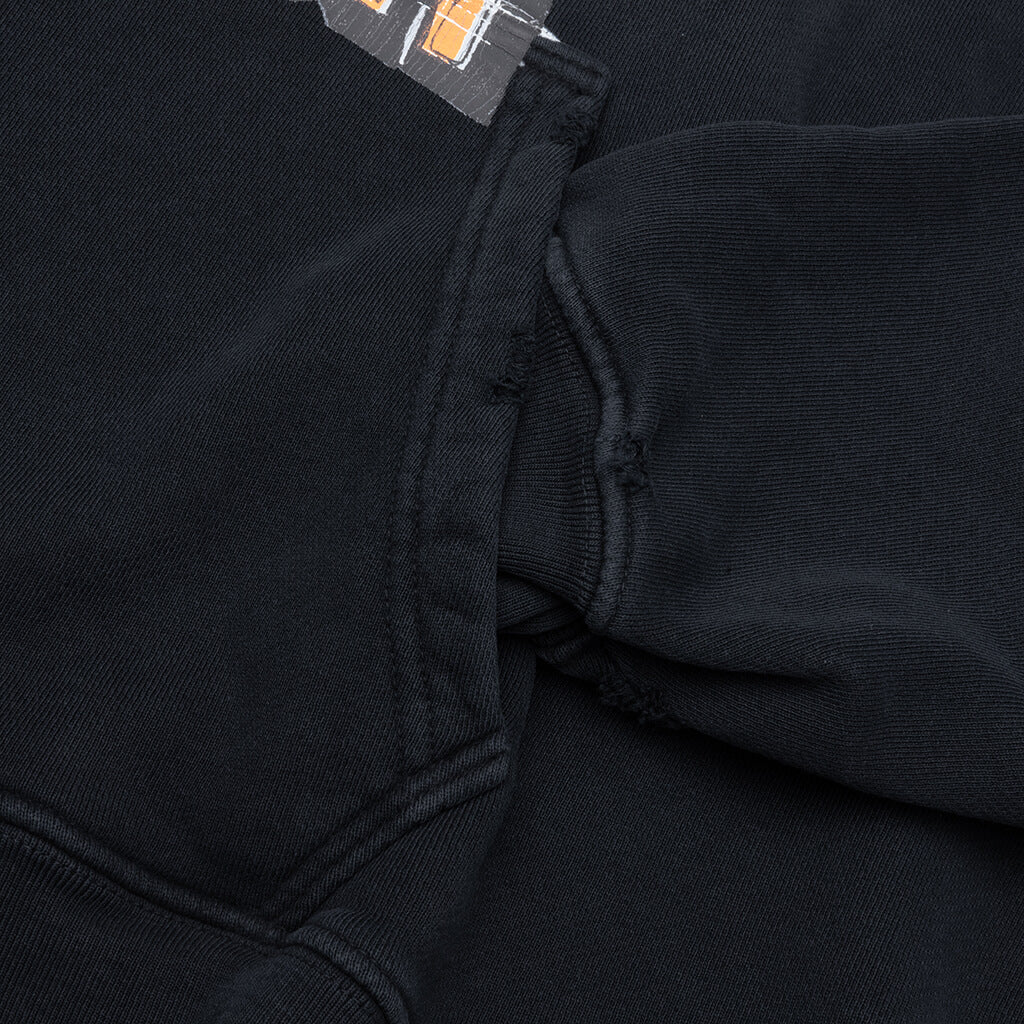 Synanon Hooded Sweatshirt - Black - Image 4