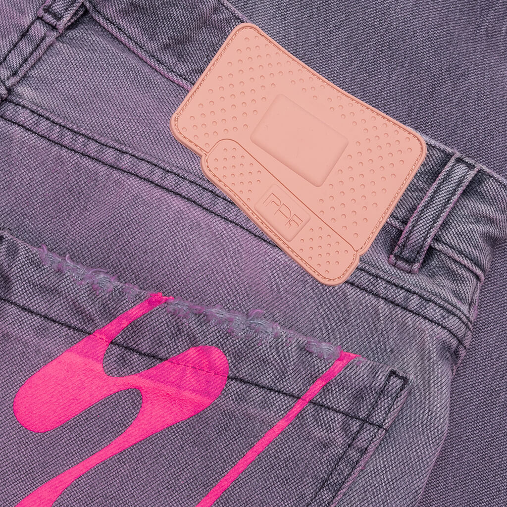 Rich Kid Jeans - Washed Black/Pink - Image 3