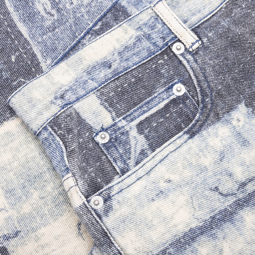 Boro Baggy Jorts - Indigo - Image 4