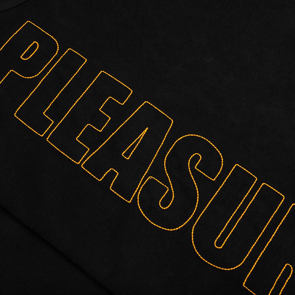 Outline Heavyweight T-Shirt - Black - Image 3