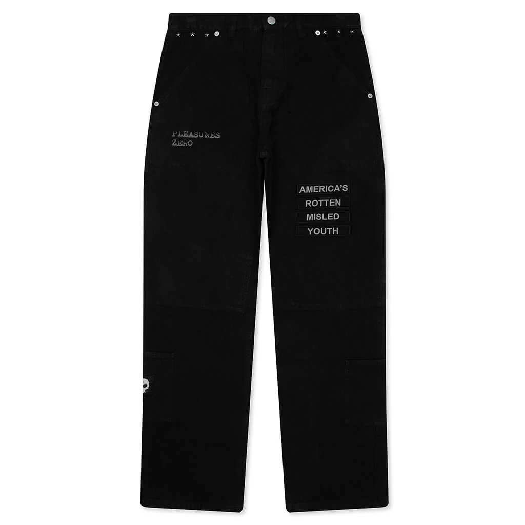 Pleasures x Zero Work Pants - Black