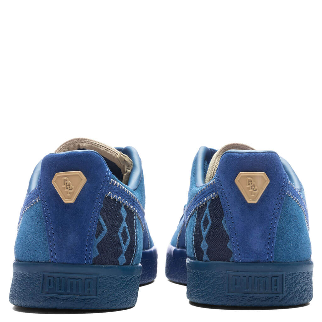Puma x Dapper Dan Clyde Pre-Game Runway - Blazing Blue/Lake Blue - Image 4