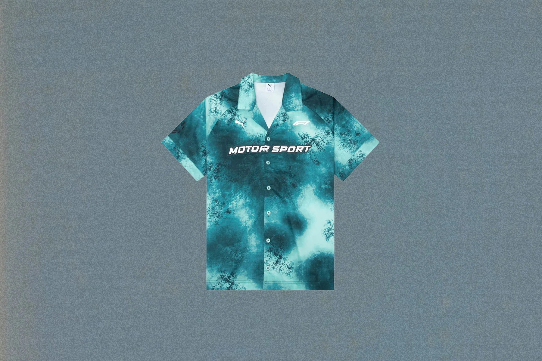 Puma x F1 S/S Button Up Shirt - Mint Melt - Image 5