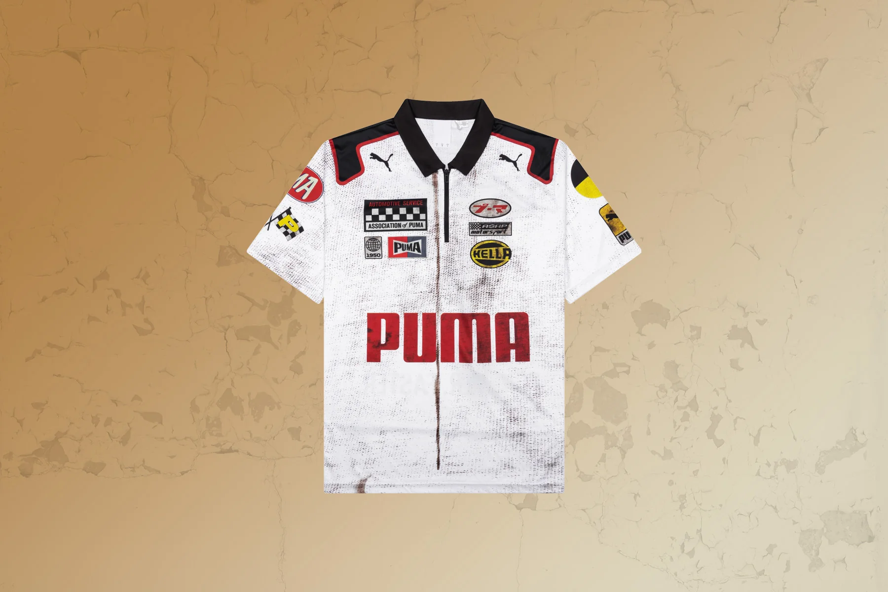 Puma x A$AP Rocky Team Zip Polo - White - Image 6
