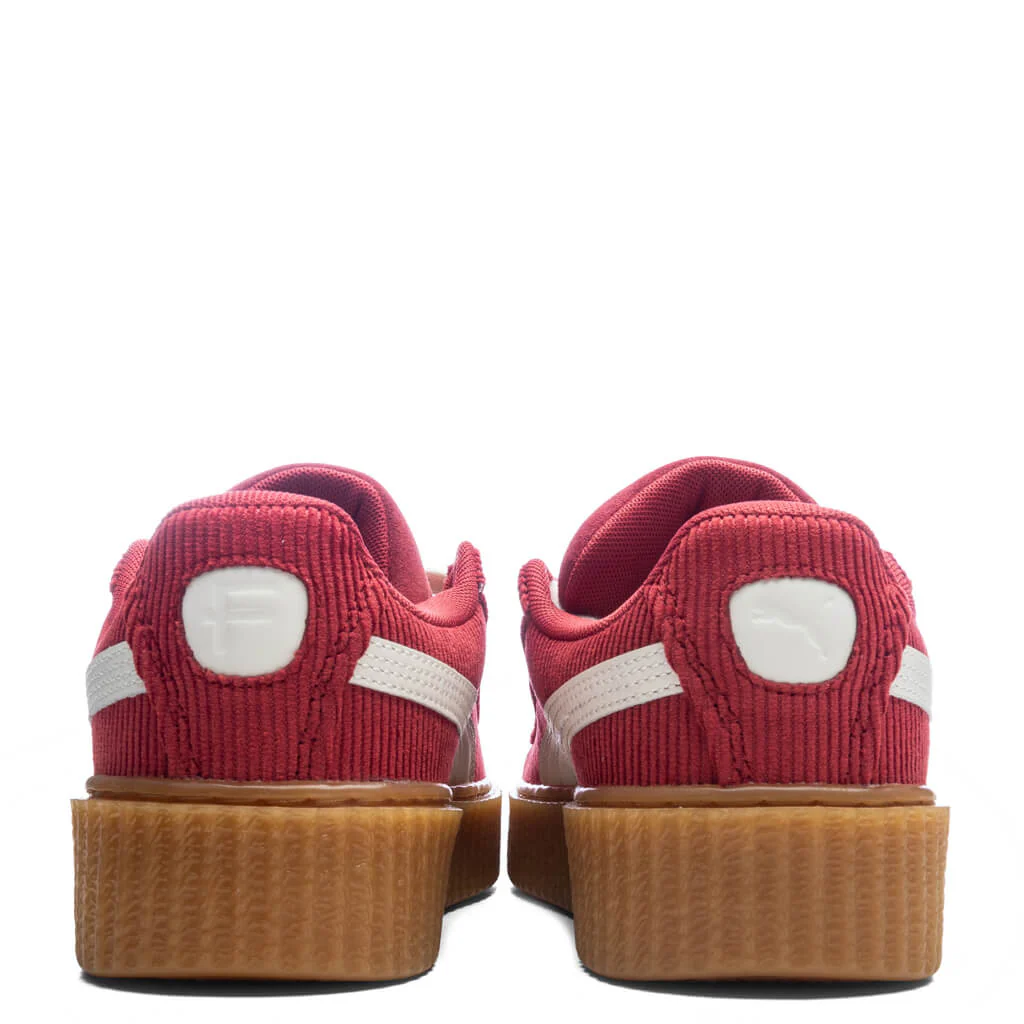 Puma x Fenty Creeper Phatty Corduroy (GS) - Club Red/Warm White/Gum - Image 4