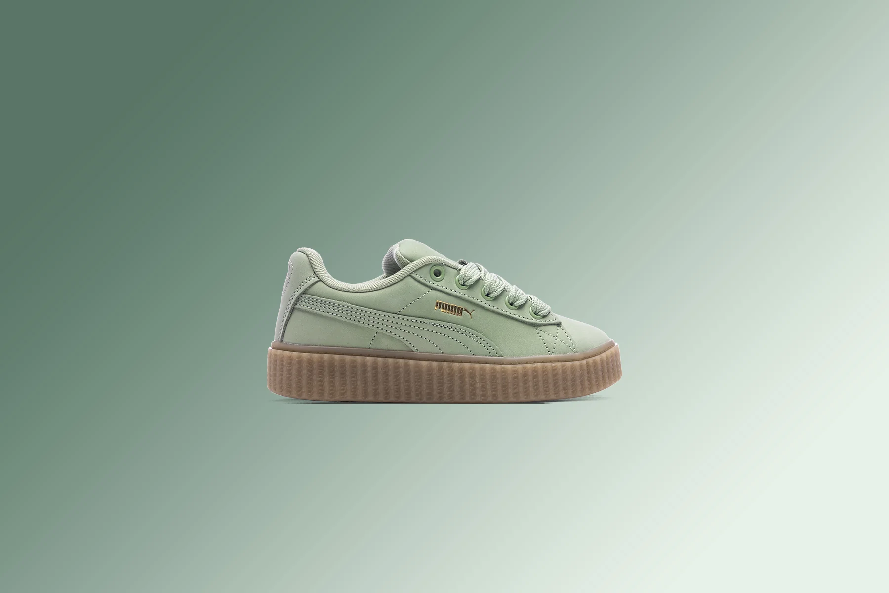 Puma x Fenty Creeper Phatty Nubuck (PS) - Green Fog - Image 5