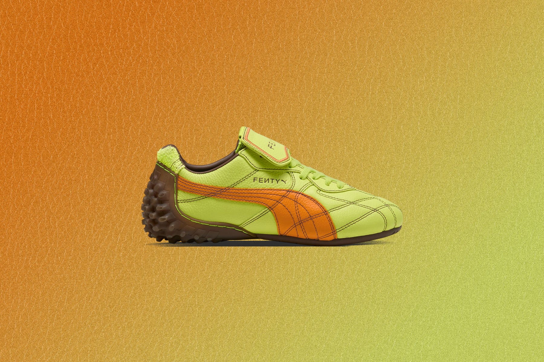Puma x Fenty Women's Avanti LS Stitched - Lime Sheen/Pumpkin Pie - Image 5