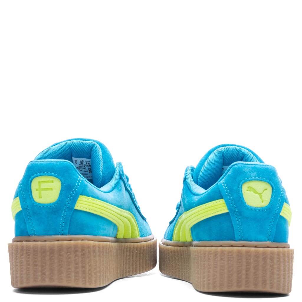 Women's Puma x Fenty Creeper Phatty - Speed Blue/Lime Pow/Gum - Image 4