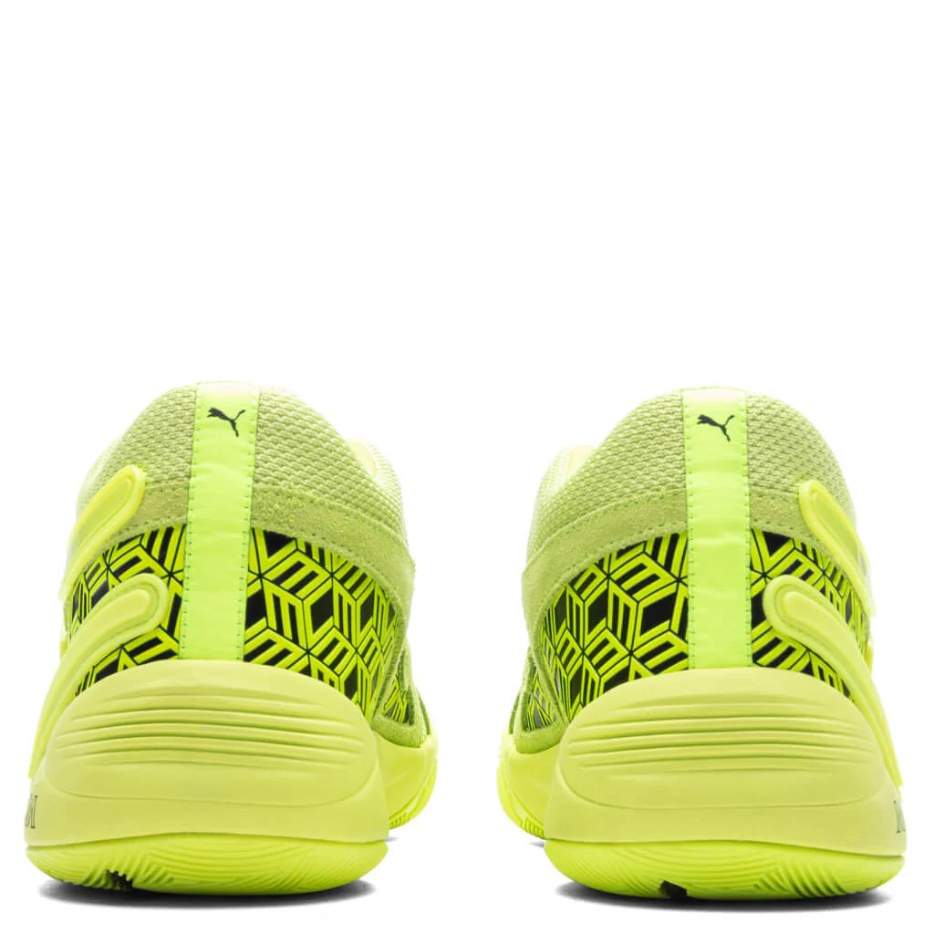 Puma x MCM TRC Blaze Court - Acid Lime/Black - Image 4