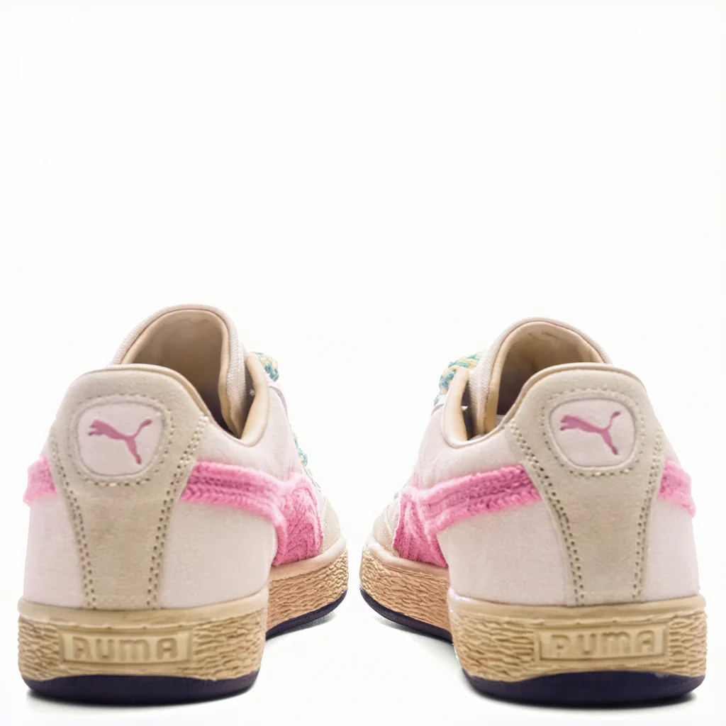 PUMA x Nahmias Suede Crochet - Jasmine Flower/Pink Pixel/Canvas - Image 4