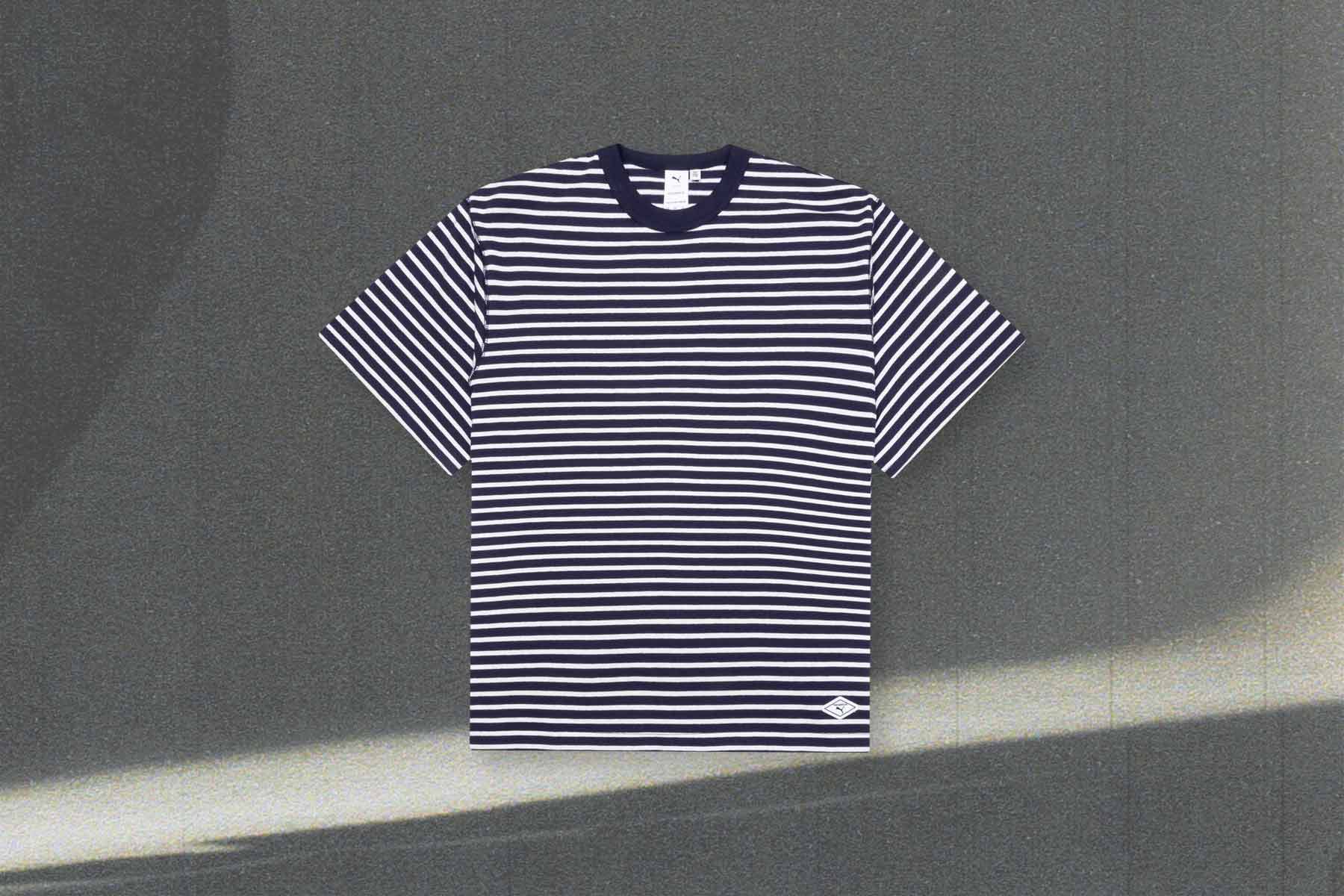 Puma x Nanamica Striped Tee - Blue - Image 5
