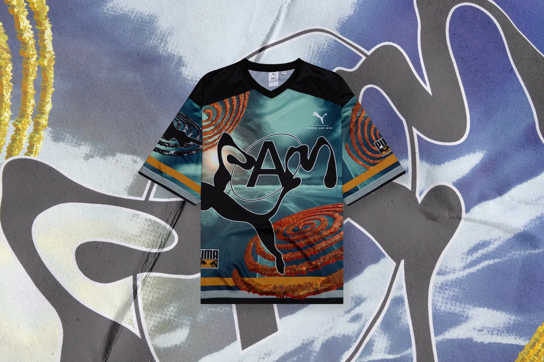 Puma x Perks and Mini AOP Hockey Jersey - Puma Black - Image 6