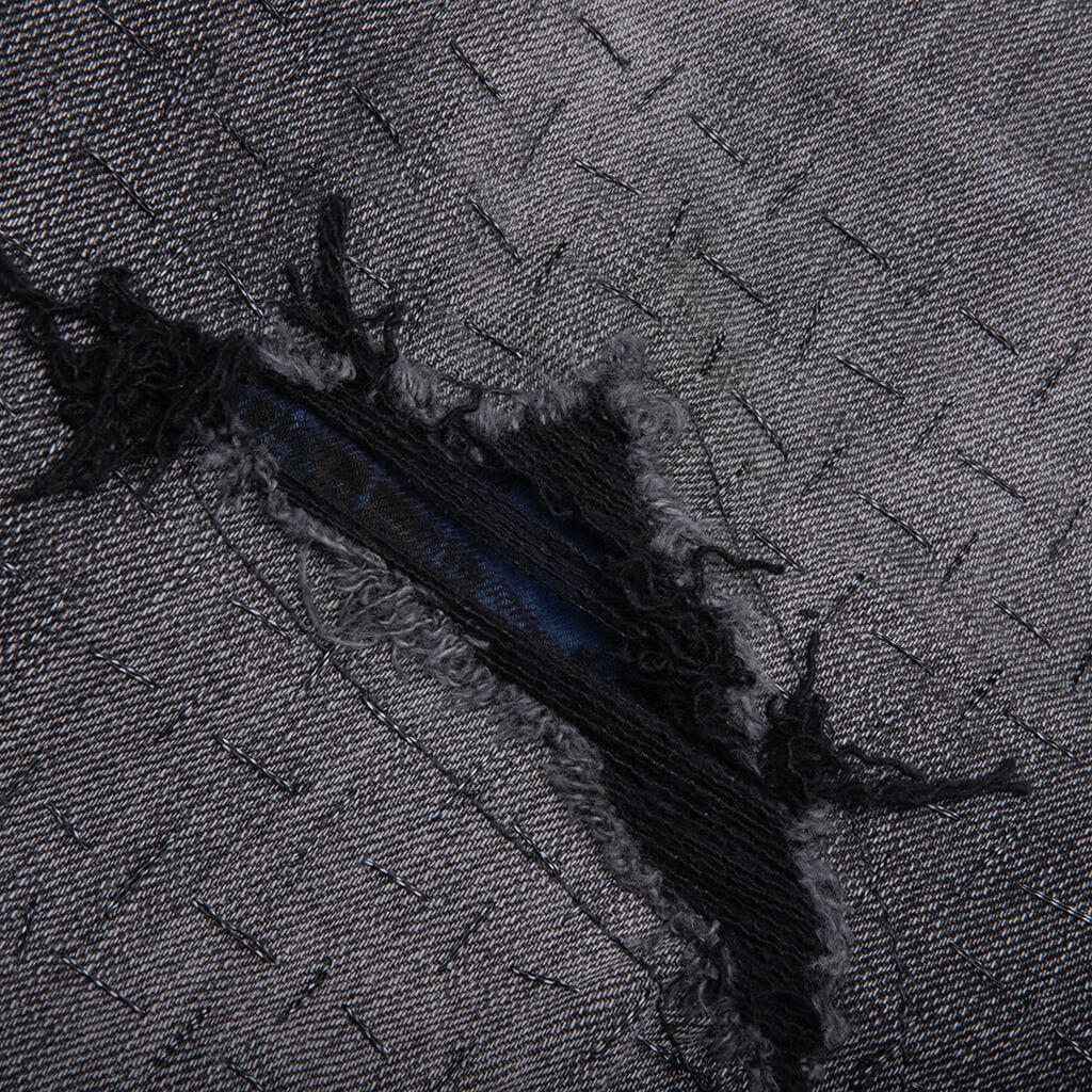 Skinny Plaid Patch - Black - Image 4