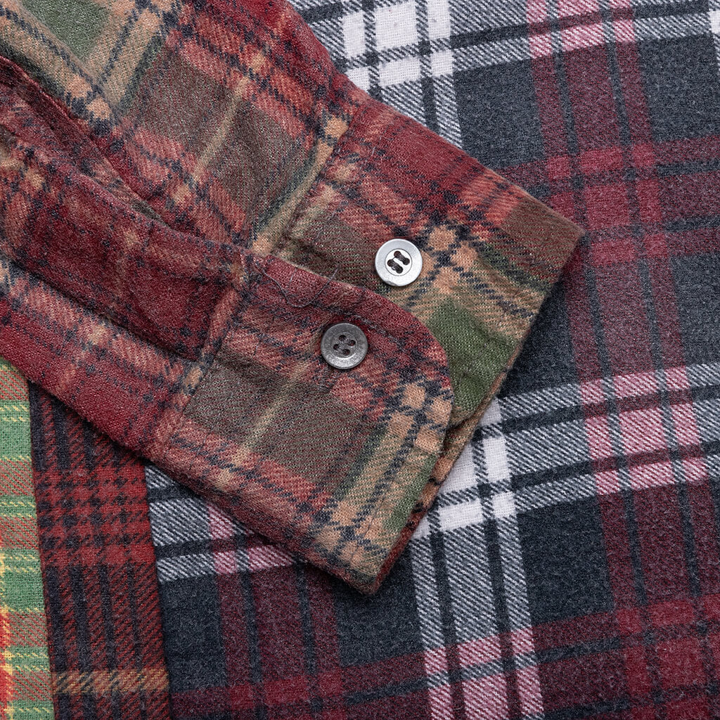 Flannel Shirt 7 Cuts Reflection Shirt - Assorted - Image 4