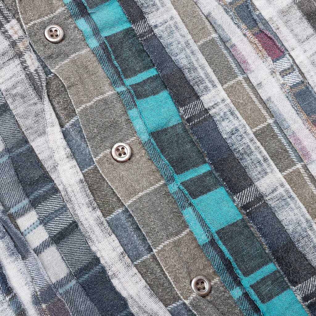 Flannel Shirt Ribbon Reflection Shirt - Assorted - Image 3