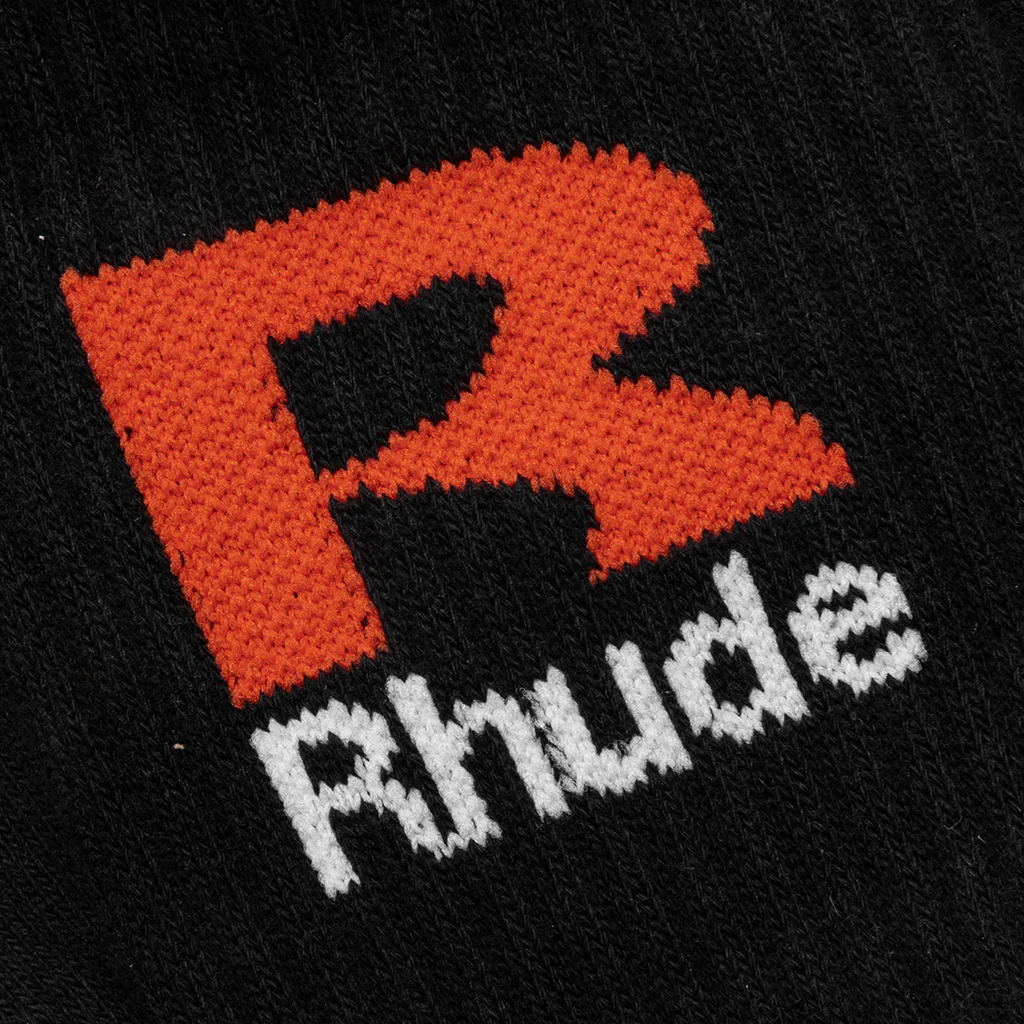 R Sock - Black/Orange - Image 2