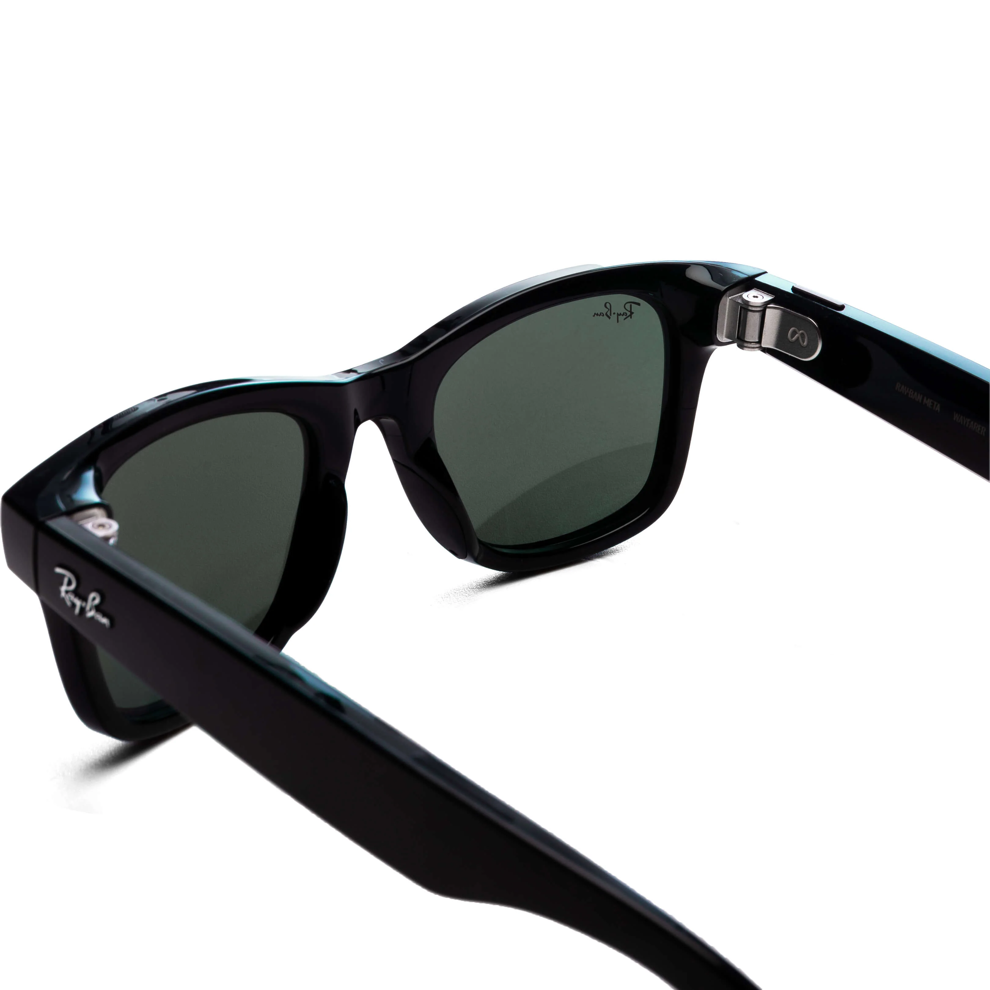 Meta Wayfarer Gen 2 - Shiny Black/G-15 Green - Image 3