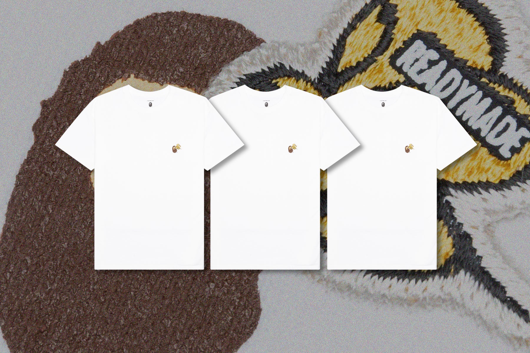 Readymade x A Bathing Ape 3PC Tees - White - Image 10