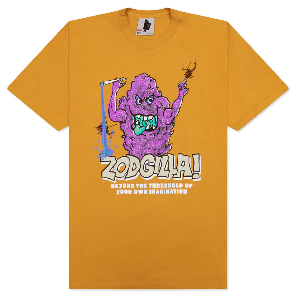 ZODGILLA! S/S Tee - Down Brown