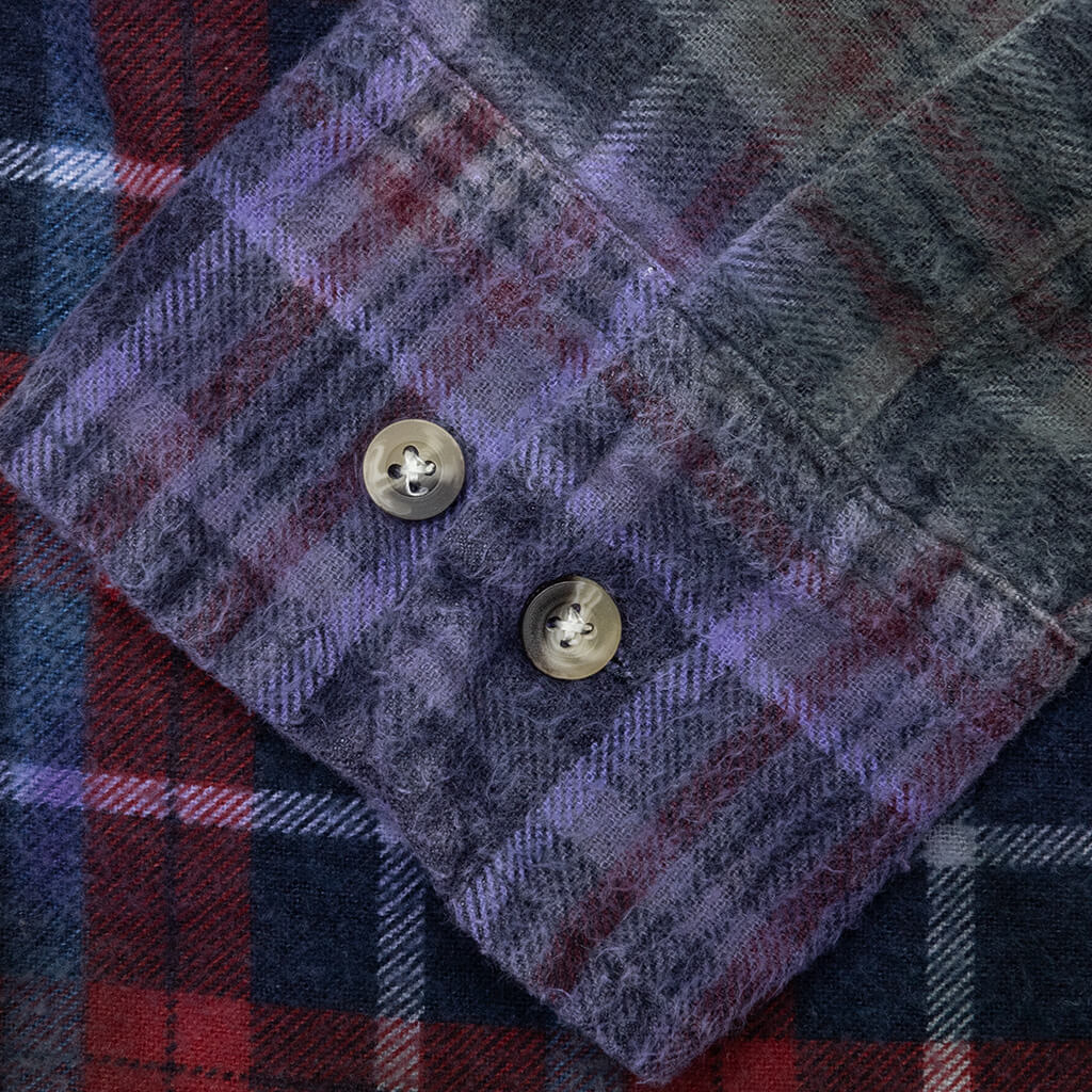 Rebuild 7 Cut Flannel Shirt  - Multi/ Tie Dye - Image 4