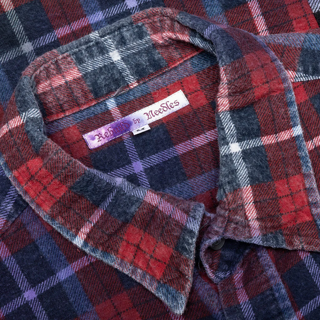 Rebuild 7 Cut Flannel Shirt  - Multi/ Tie Dye - Image 5