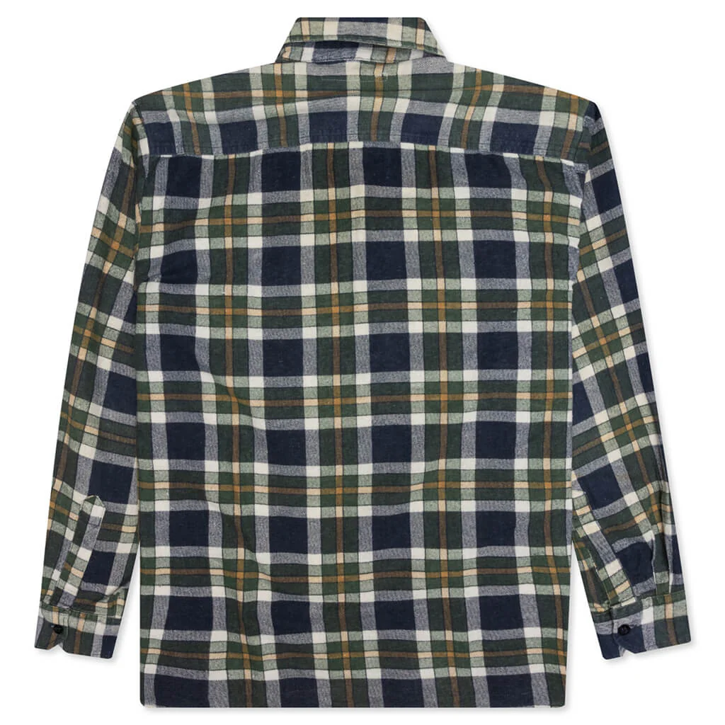 Rebuild by Flannel Shirt Ribbon Shirt - Navy/Black - Image 2